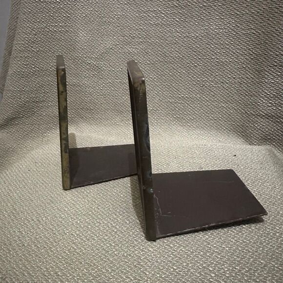 Vintage Bronze Front The Whaleman Statue Heavy Bookend Set Decor - Picture 4 of 12